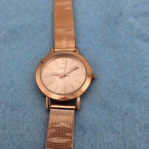 Olmeca Rose Gold Stainless Steel Analog Watch 3ATM Water Resistant Works!  NEW